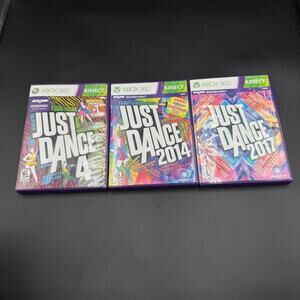 Just dance Lot 4 2014 2017 Game Lot of 3 Xbox 360 Kinect